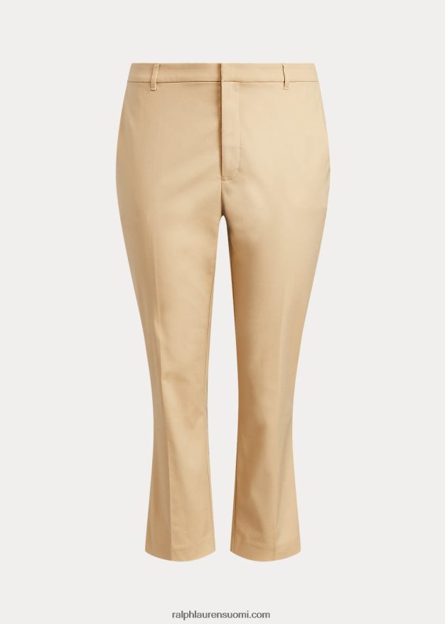 Ralph Lauren naiset kaksipuoliset joustavat puuvillahousut 0Z24ZR4635 koivunrusketus