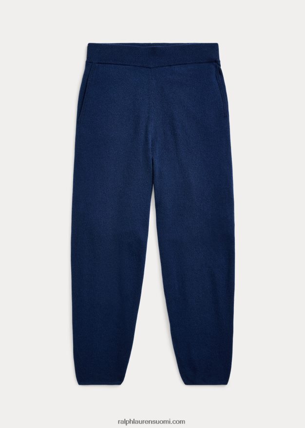 Ralph Lauren naiset kashmir lyhennetty kapeneva housu 0Z24ZR3134 laivasto