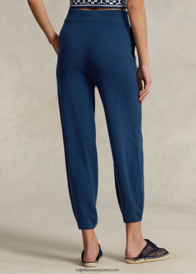 Ralph Lauren naiset kashmir lyhennetty kapeneva housu 0Z24ZR3134 laivasto