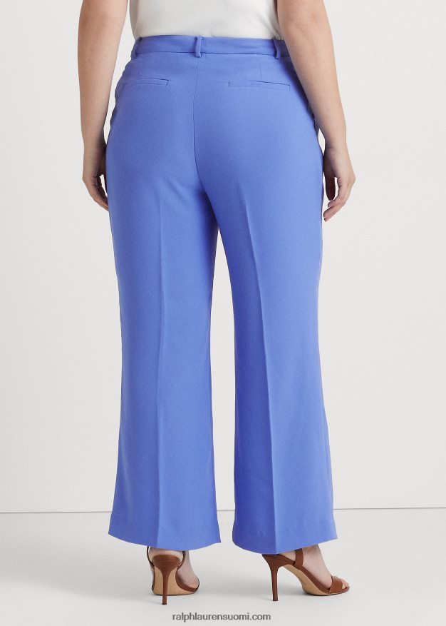 Ralph Lauren naiset laskostetut georgette-housut 0Z24ZR4804 uuden englannin sininen