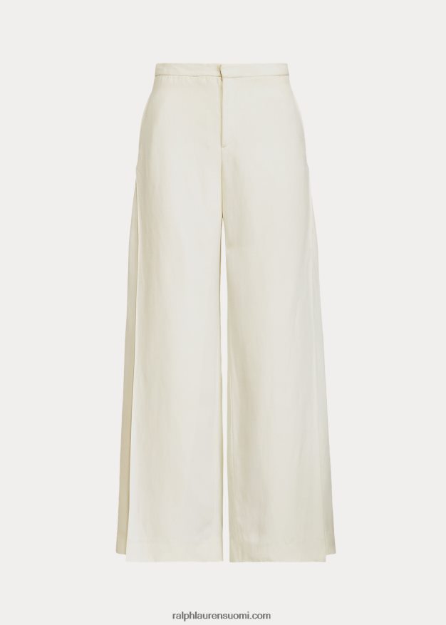 Ralph Lauren naiset leora pellavasekoitehousut 0Z24ZR3497 luonnonvalkoinen