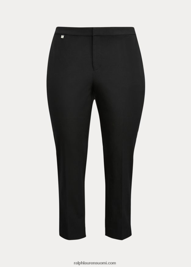 Ralph Lauren naiset ohuet puuvillatvillihousut 0Z24ZR4715 musta