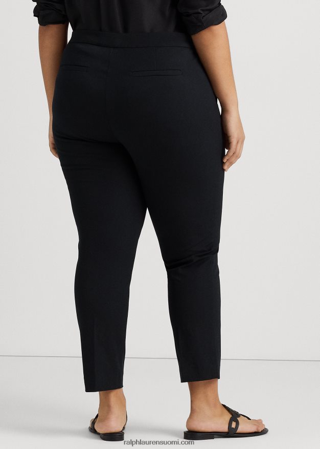 Ralph Lauren naiset ohuet puuvillatvillihousut 0Z24ZR4715 musta