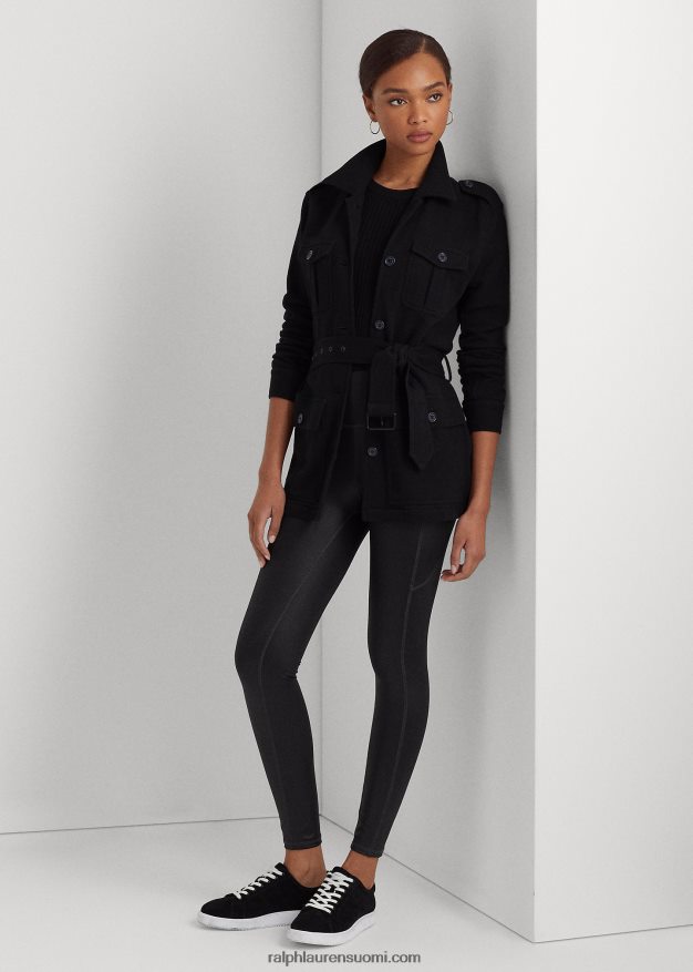 Ralph Lauren naiset päällystetty jersey leggingsit 0Z24ZR4170 musta