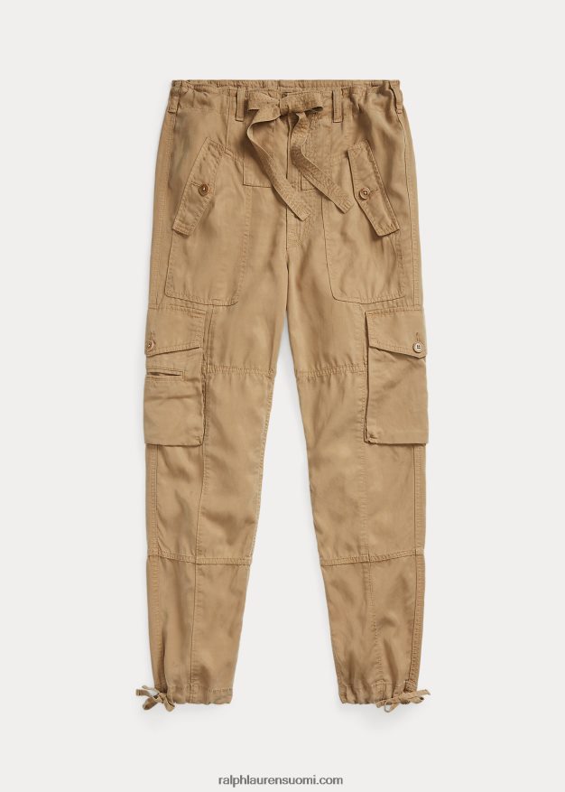 Ralph Lauren naiset pellavasekoite toimikas cargo-housut 0Z24ZR9199