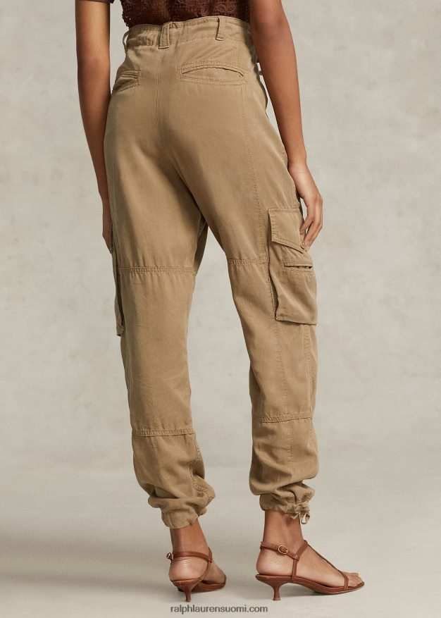 Ralph Lauren naiset pellavasekoite toimikas cargo-housut 0Z24ZR9199