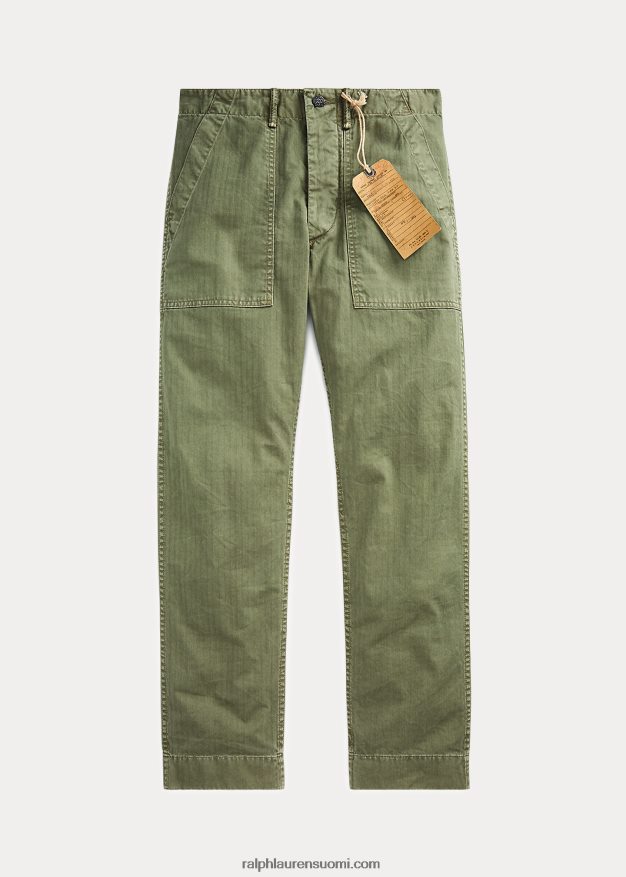 Ralph Lauren naiset puuvillaiset käyttöhousut 0Z24ZR3609 brewster vihreä