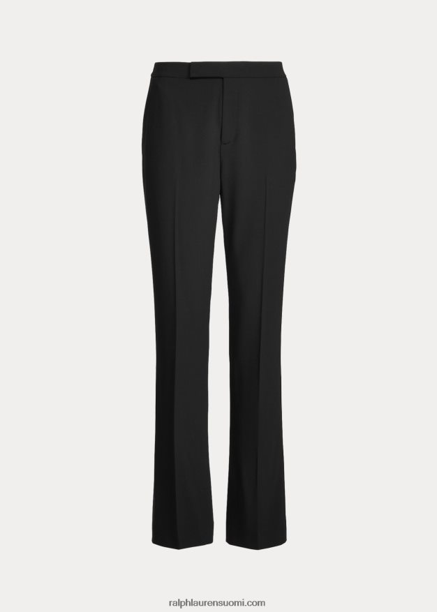 Ralph Lauren naiset seth stretch-villakreppihousut 0Z24ZR9132 musta