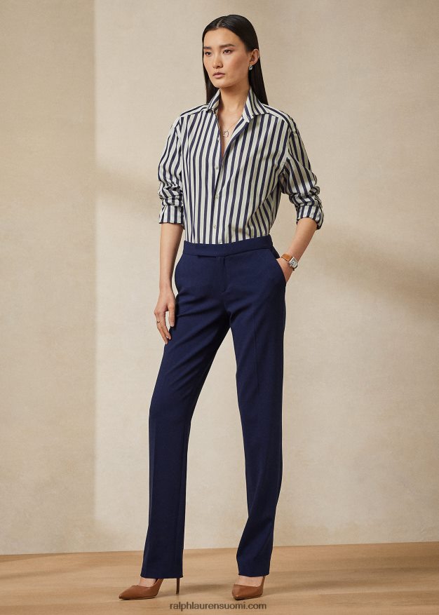 Ralph Lauren naiset seth villakreppihousut 0Z24ZR3603 lux laivasto