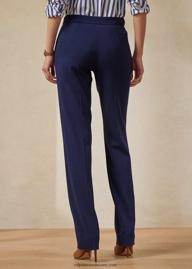 Ralph Lauren naiset seth villakreppihousut 0Z24ZR3603 lux laivasto