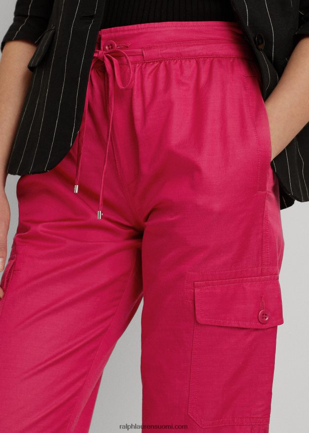 Ralph Lauren naiset shantung cargo nilkkahousut 0Z24ZR3930 urheilu pinkki