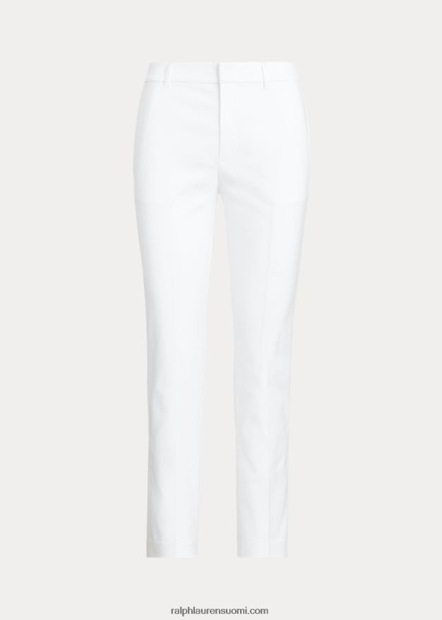 Ralph Lauren naiset stretch-puuvillasekoitehousut 0Z24ZR4817 valkoinen
