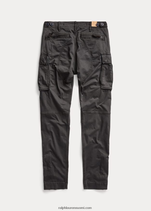 Ralph Lauren naiset stretch skinny cargo housut 0Z24ZR3682 musta
