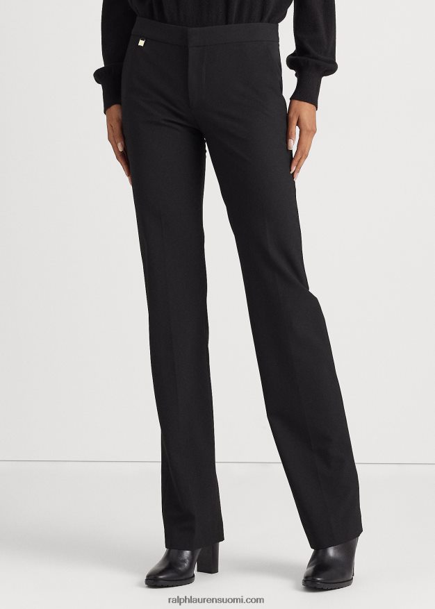 Ralph Lauren naiset suoralahkeiset housut 0Z24ZR9458 musta