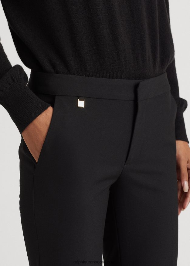 Ralph Lauren naiset suoralahkeiset housut 0Z24ZR9458 musta