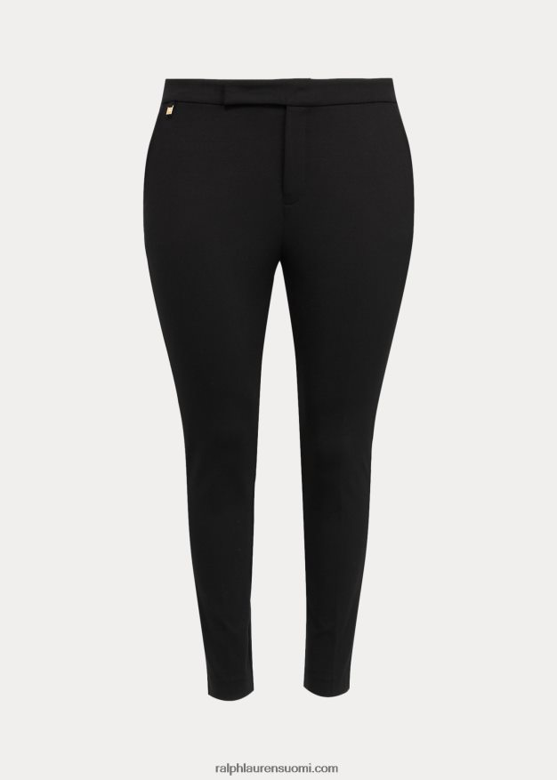 Ralph Lauren naiset suorat ponte-housut 0Z24ZR4722 musta