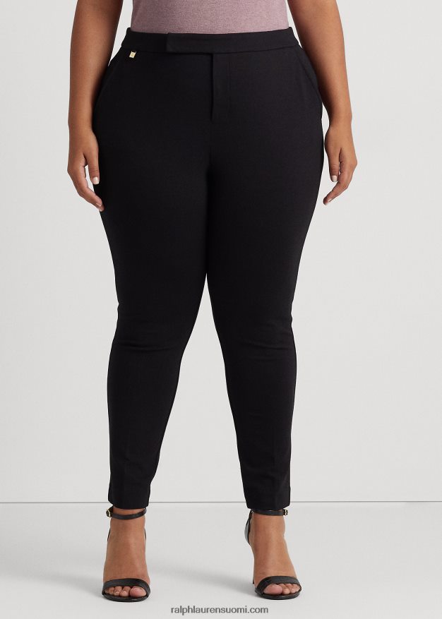 Ralph Lauren naiset suorat ponte-housut 0Z24ZR4722 musta