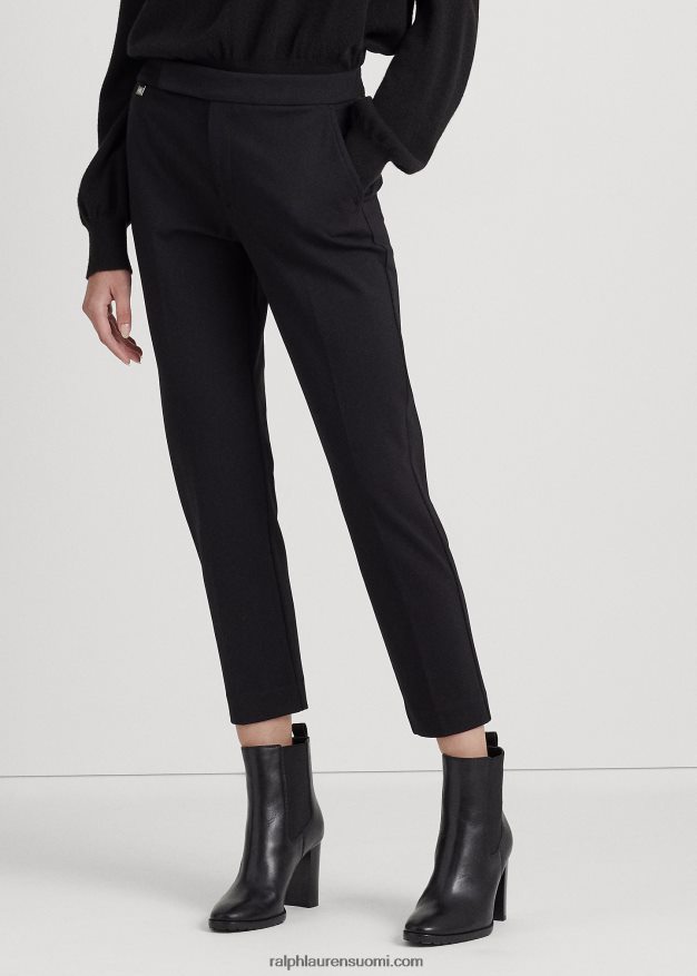 Ralph Lauren naiset suorat ponte-housut 0Z24ZR9460 musta