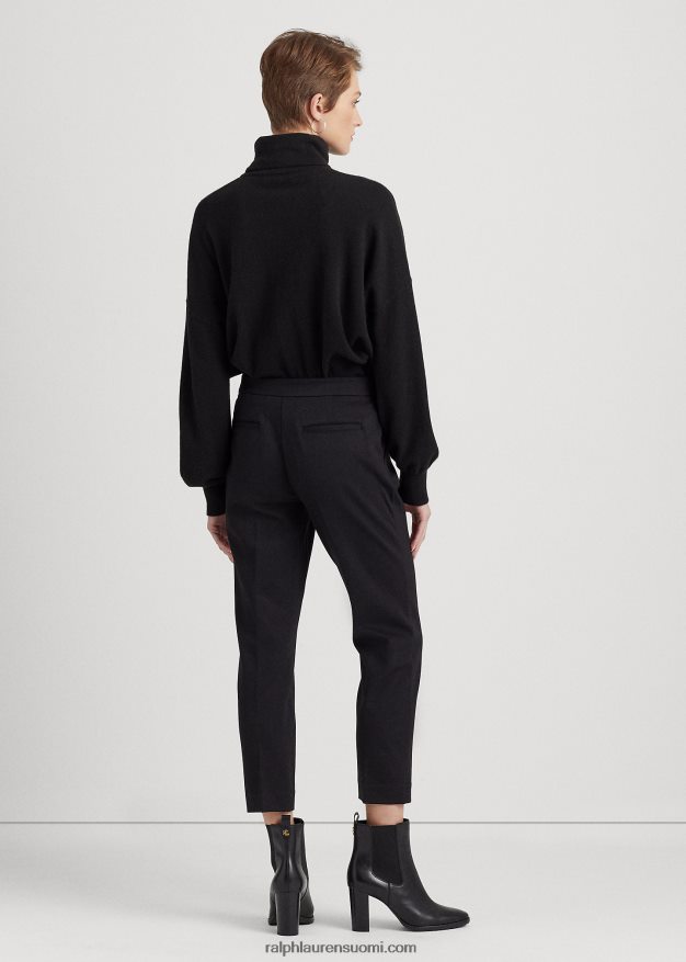 Ralph Lauren naiset suorat ponte-housut 0Z24ZR9460 musta