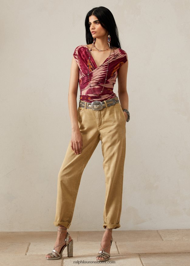 Ralph Lauren naiset varuskunnan chino-housut 0Z24ZR9334 sotilaallinen harjoitus