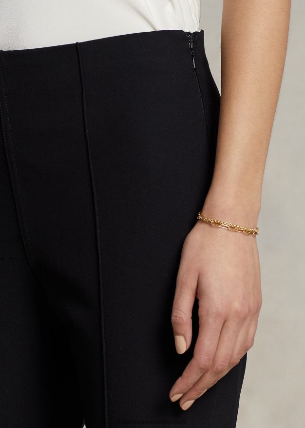 Ralph Lauren naiset venyttävä laiha housu 0Z24ZR2886 musta