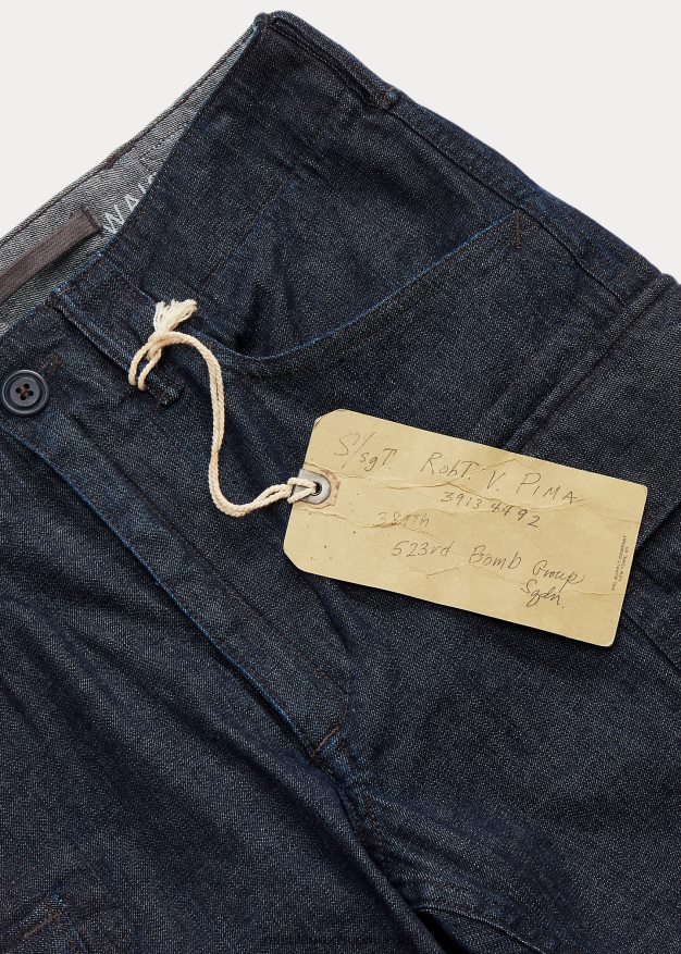 Ralph Lauren naiset venyvät laiha farkkuhousut 0Z24ZR3661 indigo