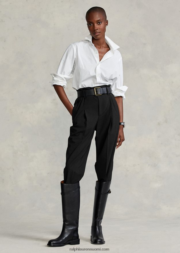 Ralph Lauren naiset vyöllä suorat housut 0Z24ZR4758