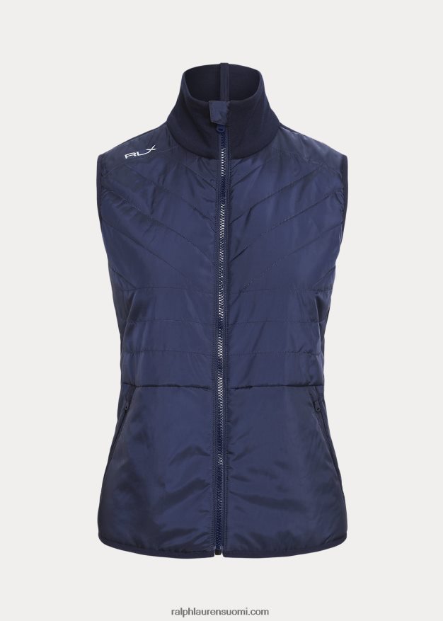 Ralph Lauren naiset tikattu edessä oleva hybridiliivi, jossa on vetoketju 0Z24ZR3755 hienostunut laivasto