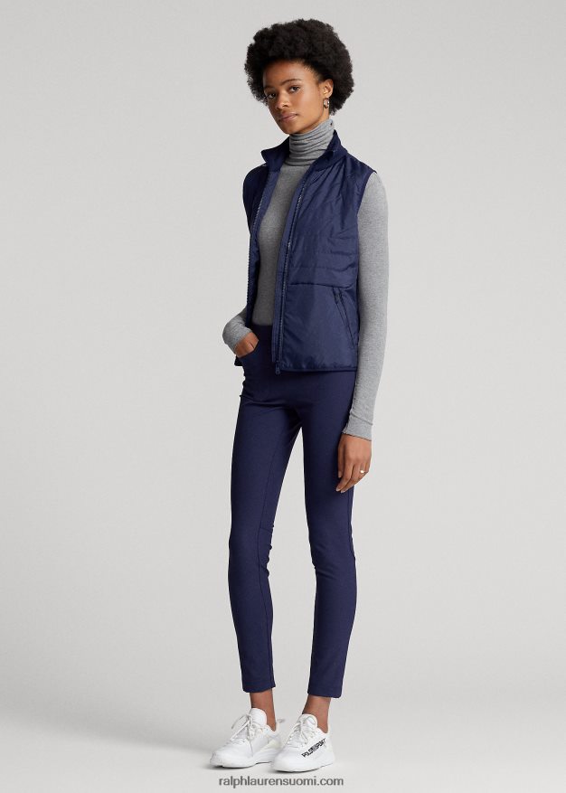 Ralph Lauren naiset tikattu edessä oleva hybridiliivi, jossa on vetoketju 0Z24ZR3755 hienostunut laivasto