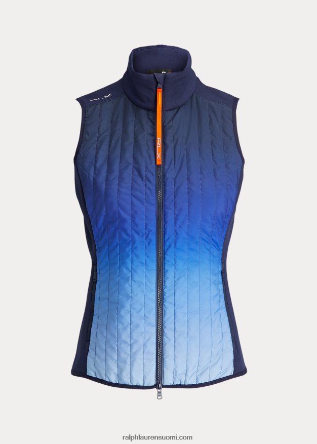 Ralph Lauren naiset tikattu edessä oleva hybridiliivi, jossa on vetoketju 0Z24ZR9404 aktiivinen ombre