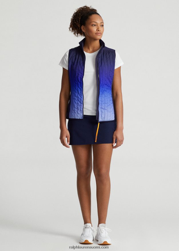 Ralph Lauren naiset tikattu edessä oleva hybridiliivi, jossa on vetoketju 0Z24ZR9404 aktiivinen ombre