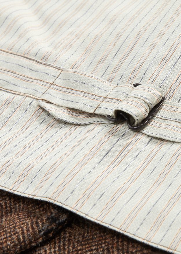 Ralph Lauren naiset tilkkutäkki tweed-liivi 0Z24ZR3678 oliivi/hiili/rusketus moni