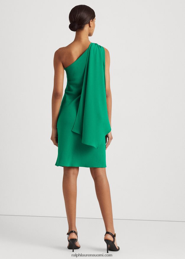 Ralph Lauren naiset Georgette yksiolkainen cocktailmekko 0Z24ZR3901 palmun lehtiä