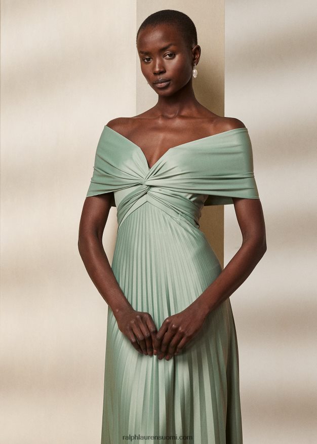 Ralph Lauren naiset Merridan laskostettu jersey-iltapuku 0Z24ZR3522 kevätsalvia