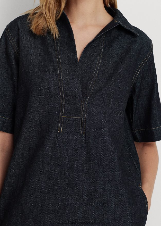 Ralph Lauren naiset denim vaihtomekko 0Z24ZR4261 jones katupesu