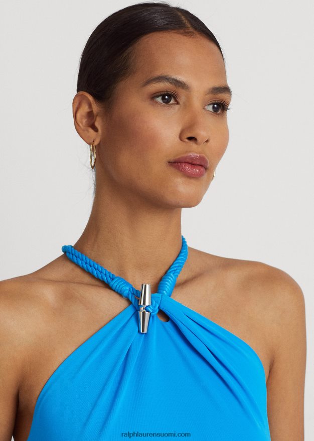 Ralph Lauren naiset jersey riimupuku 0Z24ZR3911 liekehtivä valtameri