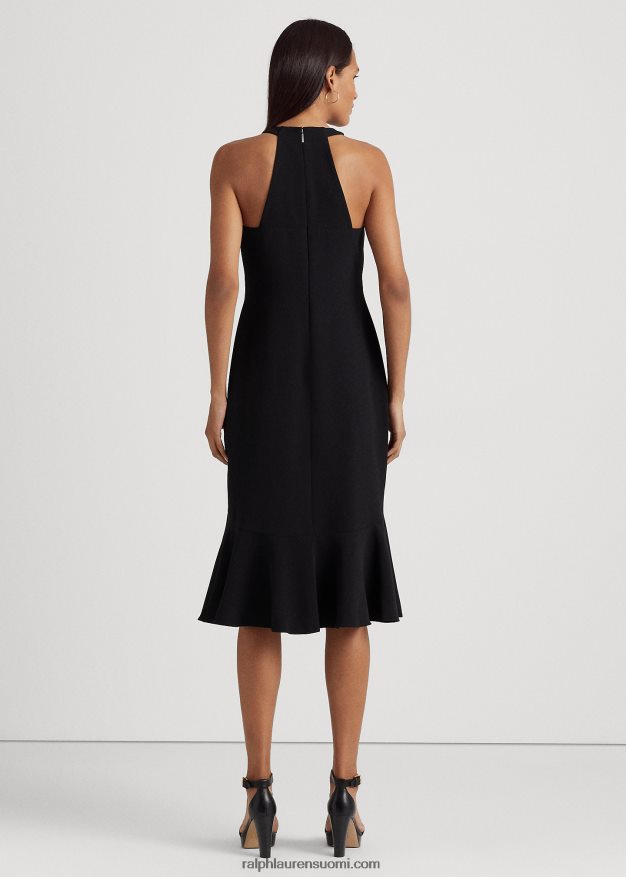 Ralph Lauren naiset kaksipuolinen kreppihihaton mekko 0Z24ZR9532