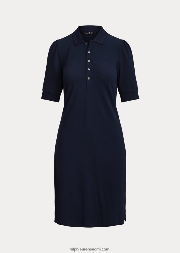 Ralph Lauren naiset kauluksellinen vaihtomekko 0Z24ZR4078 hienostunut laivasto