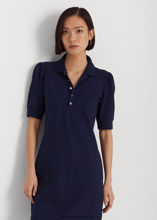 Ralph Lauren naiset kauluksellinen vaihtomekko 0Z24ZR4078 hienostunut laivasto