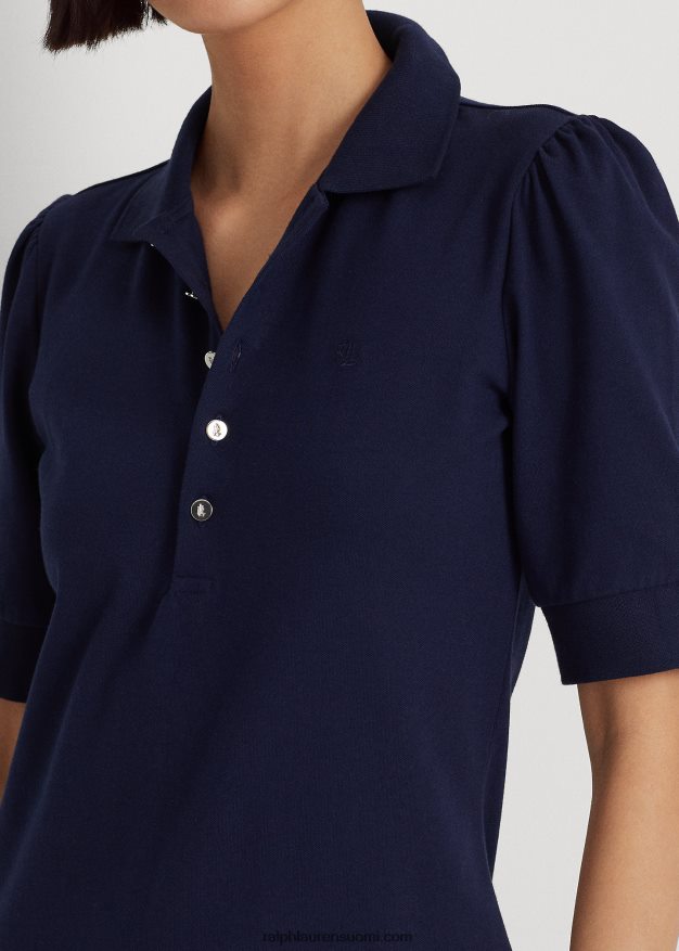 Ralph Lauren naiset kauluksellinen vaihtomekko 0Z24ZR4078 hienostunut laivasto