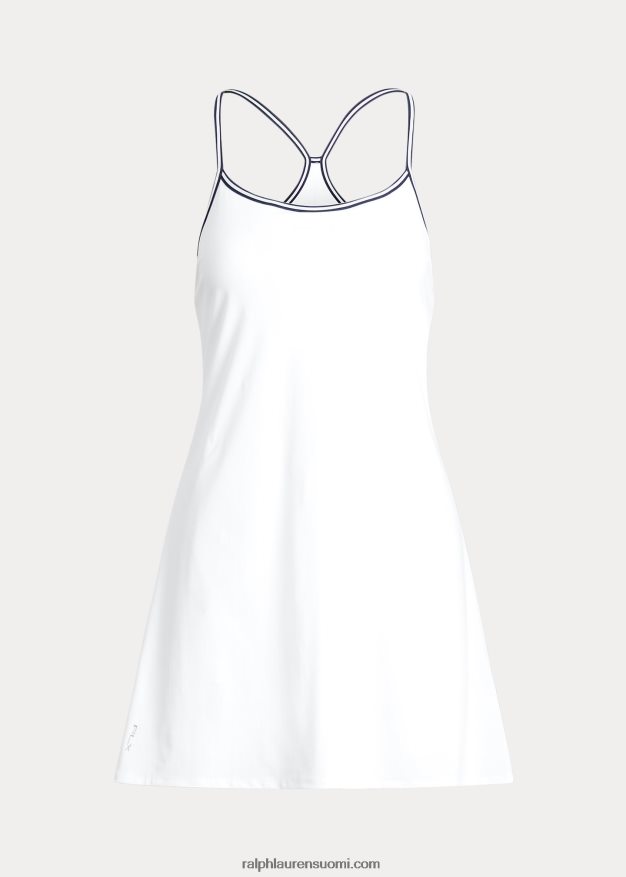 Ralph Lauren naiset kilpailijan mekko 0Z24ZR9410 keraaminen valkoinen