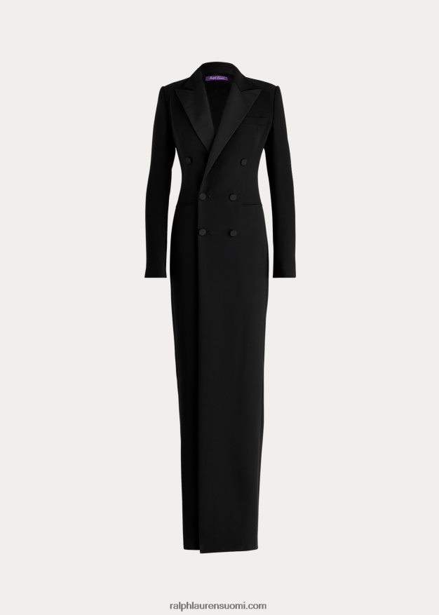 Ralph Lauren naiset kristian silkki cady mekko 0Z24ZR3466 musta