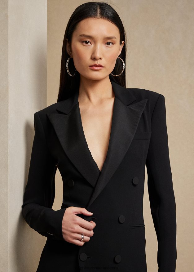 Ralph Lauren naiset kristian silkki cady mekko 0Z24ZR3466 musta