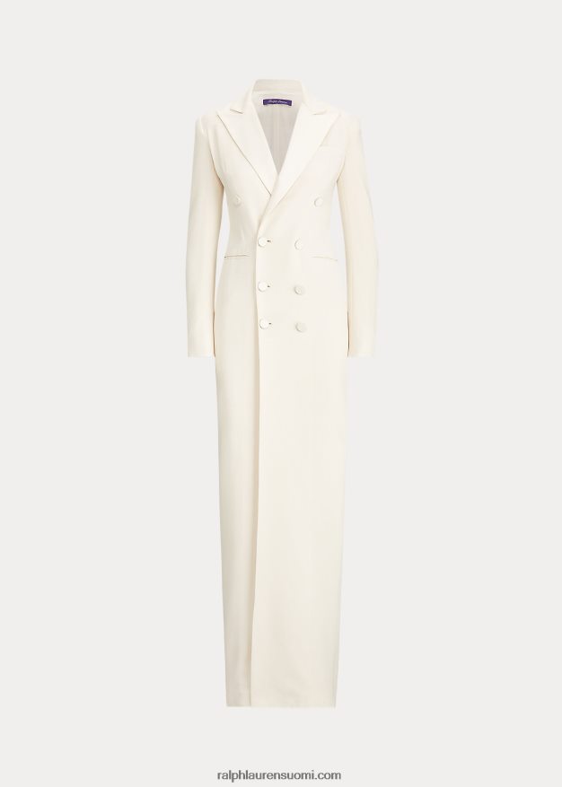 Ralph Lauren naiset kristian silkkismokkimekko 0Z24ZR9325 kerma