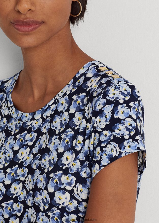 Ralph Lauren naiset kukkainen jersey t-mekko 0Z24ZR4110