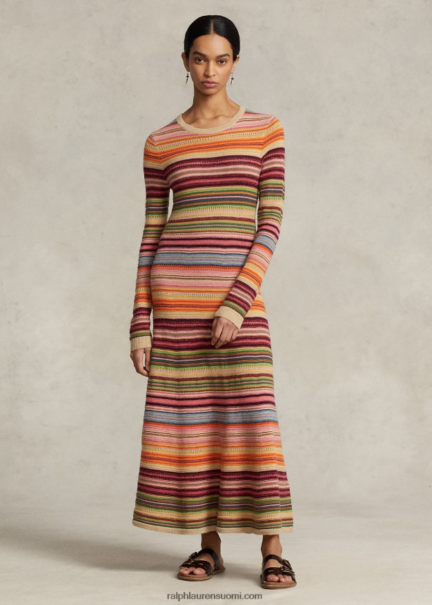 Ralph Lauren naiset moniraitainen neulemekko 0Z24ZR9200