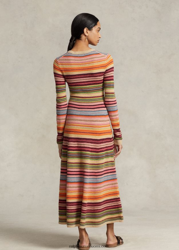 Ralph Lauren naiset moniraitainen neulemekko 0Z24ZR9200