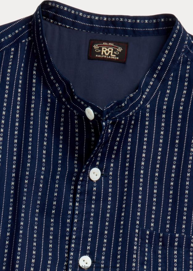 Ralph Lauren naiset puuvillainen voile-paitamekko 0Z24ZR3654 keskikokoinen indigo