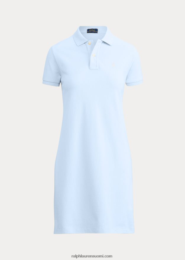 Ralph Lauren naiset puuvillaverkkomainen poolomekko 0Z24ZR9245 toimiston sininen
