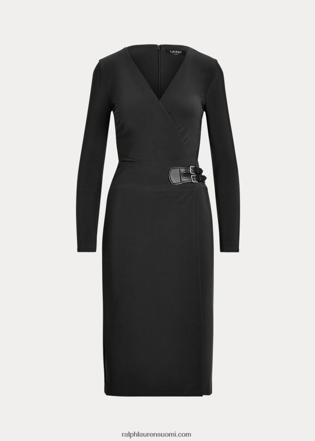 Ralph Lauren naiset soljettu trikoomekko 0Z24ZR4198 musta